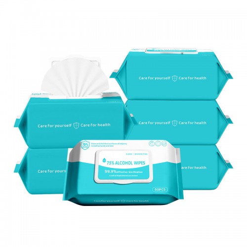 StarStrm 75% Alcohol Hand Sanitizing Wipes (6-80ct Packs)- Travel, Home, Classroom, Camping